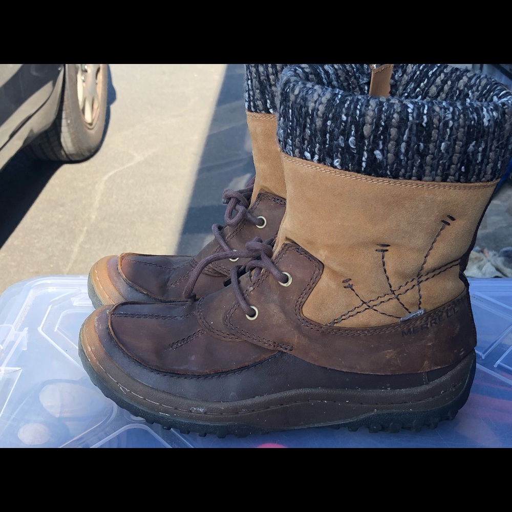 Merrell Brown Sugar Select Grip Winter Boots Sz 6